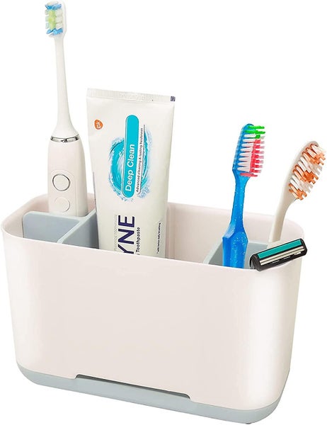 Electric Toothbrush Holder For Bathroom, Toothbrush And Toothpaste Organizer Cou Carousel 1