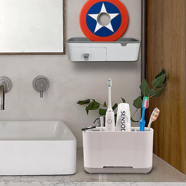 Electric Toothbrush Holder For Bathroom, Toothbrush And Toothpaste Organizer Cou Carousel 4