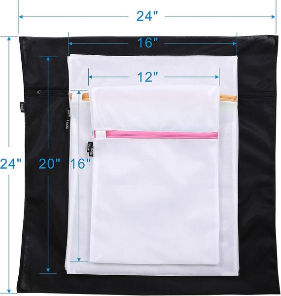Set Of 5 Mesh Laundry Bags-1 Extra Large, 2 Large & 2 Medium Bags Laundry,blouse Carousel 2
