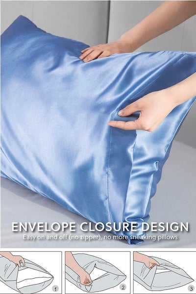 Satin Pillowcase For Hair And Skin, 2-pack - Standard Size Pillow Cases - Satin Carousel 4