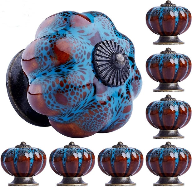 Knob For Cabinet, Furniture Knob Drawer, Made Of Ceramic, 8 Pieces Handles Kitch Carousel 1