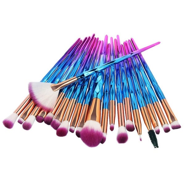 Eye Brush Set, 20 Pcs Unicorn Eyeshadow Eyeliner Blending Crease Kit Makeup Brus Carousel 1