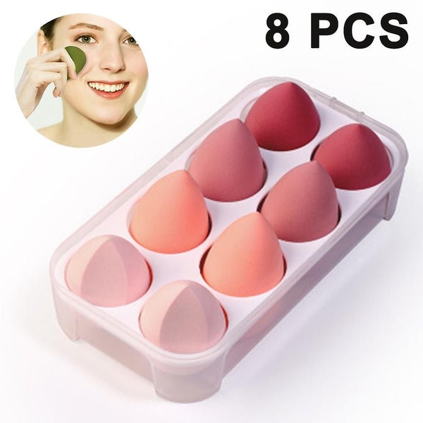 8 Pcs Makeup Sponge Set Beauty Cosmetics Tool Flawless Facial Powder Puff Blendi Carousel 1