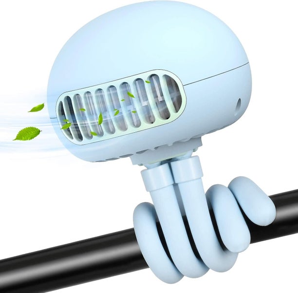 Stroller Fan Portable Bladeless Fan Mini Handheld Fan With Flexible Tripod Clip Carousel 2