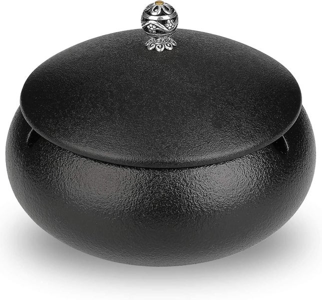 Ashtrays For Cigarettes Windproof Outdoor Ash Tray With Lid Cigarette Butts Hold Carousel 1