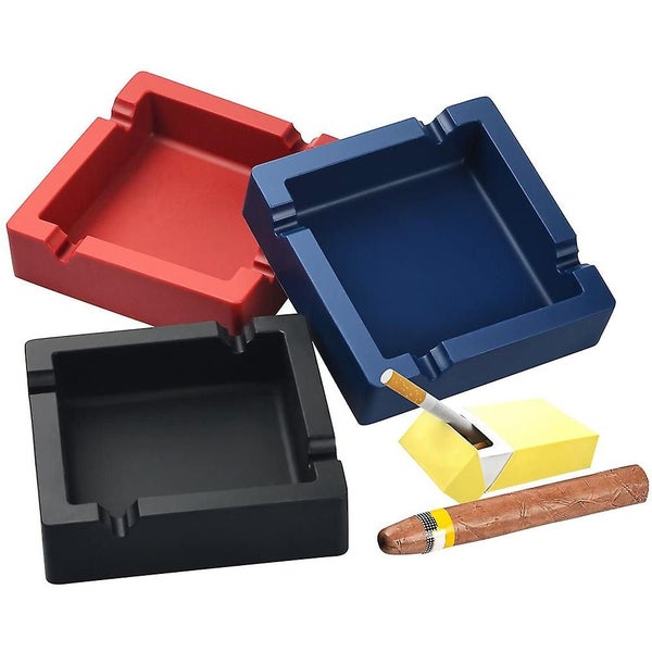 Cigar Ashtray Big Ashtrays For Cigarettes Outdoors Large Black 4 Dual-use Rest U Carousel 3