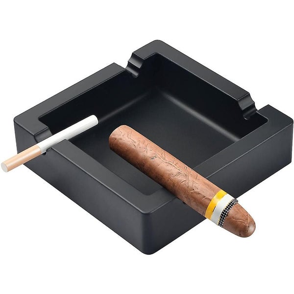 Cigar Ashtray Big Ashtrays For Cigarettes Outdoors Large Black 4 Dual-use Rest U Carousel 1