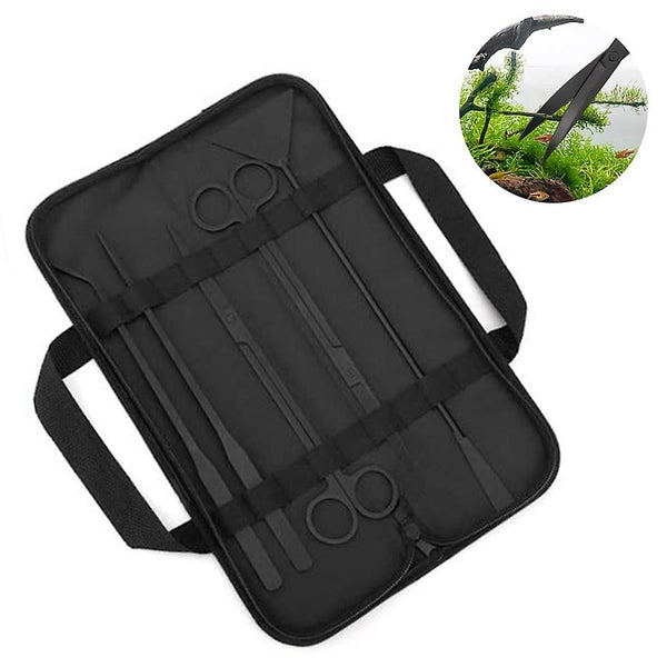 Aquarium Tools Kit, 5 In 1 Stainless Steel Long Fish Tank Scraper Aquarium Kits, Carousel 2