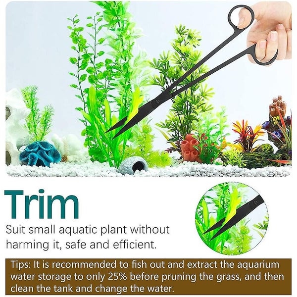 Aquarium Tools Kit, 5 In 1 Stainless Steel Long Fish Tank Scraper Aquarium Kits, Carousel 4