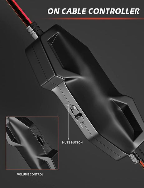 Gaming Headset For Ps4, Ps5, Xbox One, Pc, Wired Over Ear Headphone With Noise I Carousel 4