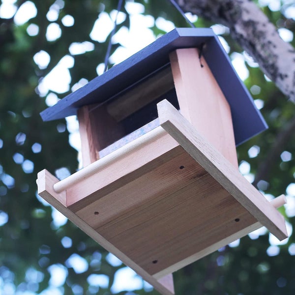 Hanging Cedar Wooden Ranch Wild Bird Feeder, Vintage Color Style, Uvcoating,2.6 Carousel 5