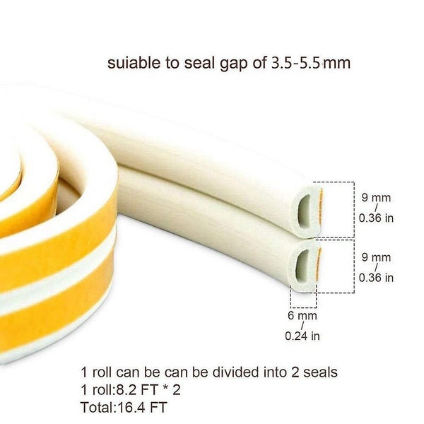 Indoor Weather Stripping, Window Seal Strip For Self-adhesive Doors And Windows Carousel 2