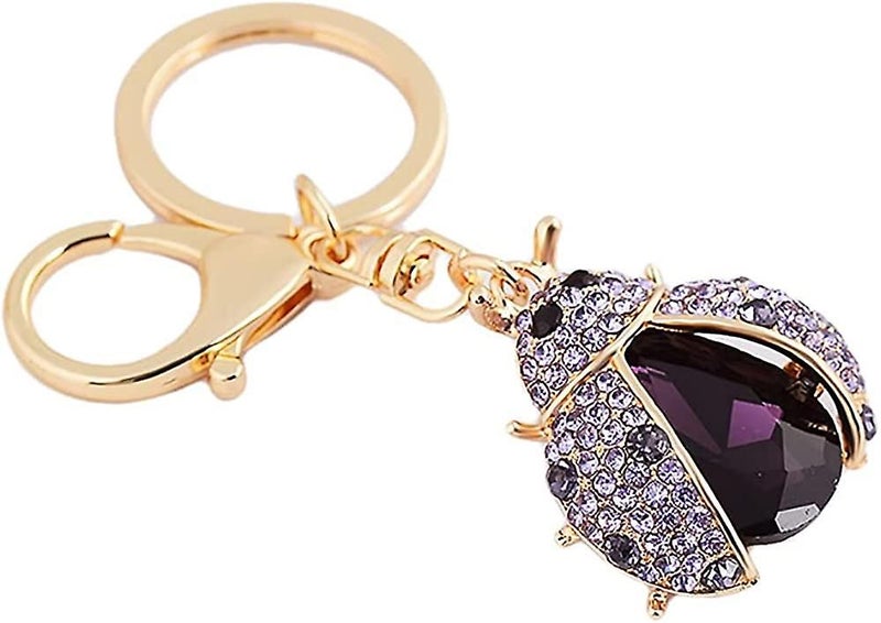 Car Handbag Keychain Key Pendant Charm Ornaments Key Ring - Ladybug Shape Carousel 4