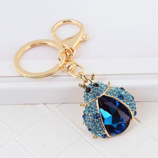 Car Handbag Keychain Key Pendant Charm Ornaments Key Ring - Ladybug Shape Carousel 1