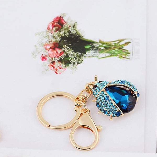 Car Handbag Keychain Key Pendant Charm Ornaments Key Ring - Ladybug Shape Carousel 2