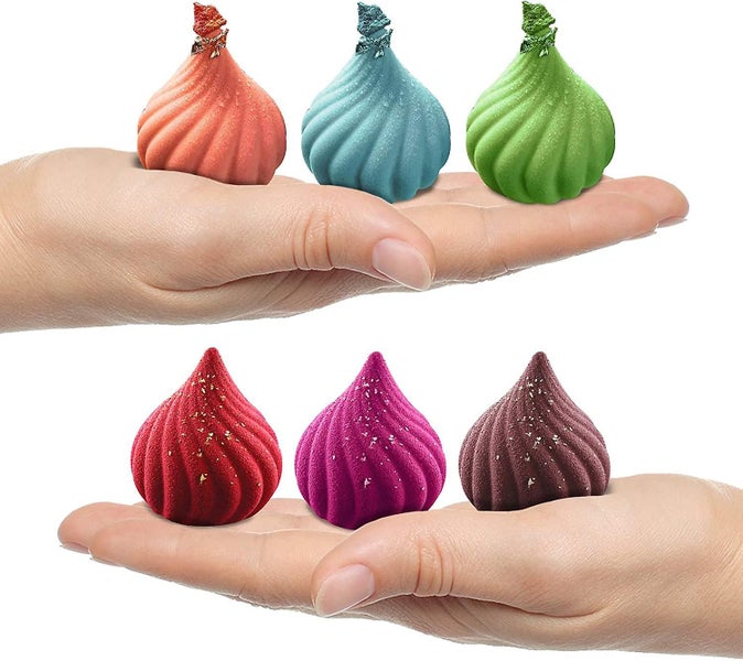 Funshowcase Large 6 Cavities Spiral Dome Silicone Mold Tray Per Cavity 2.6x2.6x2 Carousel 2
