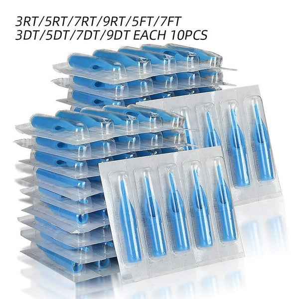200 Pieces Pre-sterilized Individually Wrapped Tattoo Needles Nozzle Tip Set Carousel 3