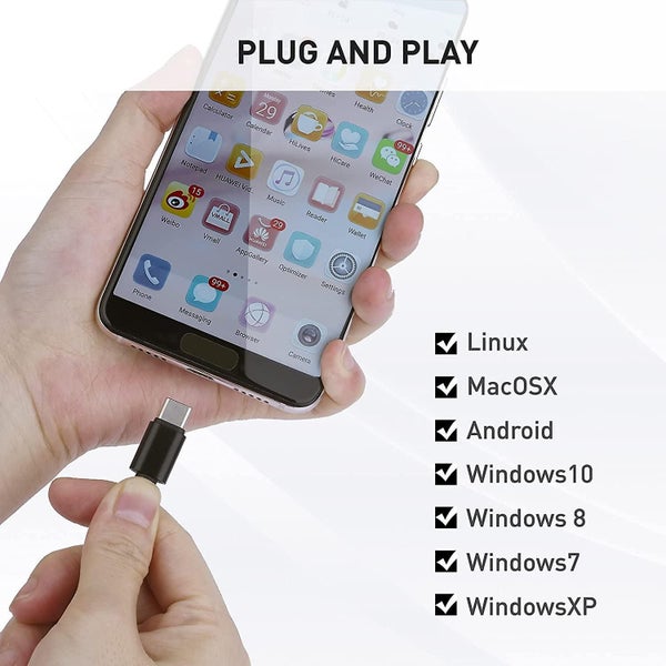 Usb Sound Card Usb And Usb C To 3.5 Mm Audio Adapter Stereo Headset And Micropho Carousel 5