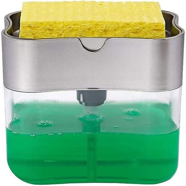 Soap Dispenser Set, Sink Organizer, Pump Soap Dispenser With Sponge Holder, Dete Carousel 1