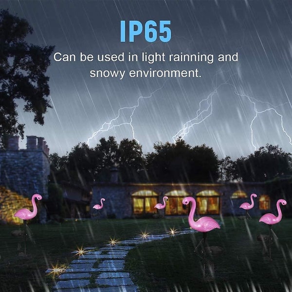 Led Solar Garden Light Flamingo Owl Lawn Lamp, Waterproof Solar Led Outdoor Ligh Carousel 5