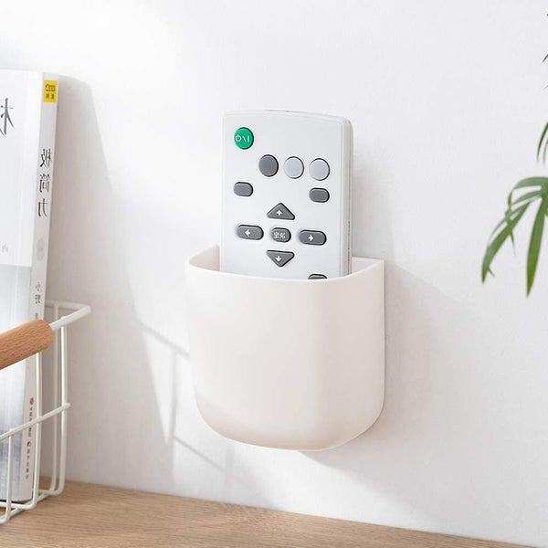 2 Pack Self Adhesive Organizer Storage Box Remote Control Holder Media Organizer Carousel 1