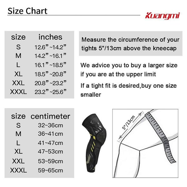 Protective Knee Brace Compression Leg Sleeve Shin Guard Kneepad 1 Piece XL Carousel 5