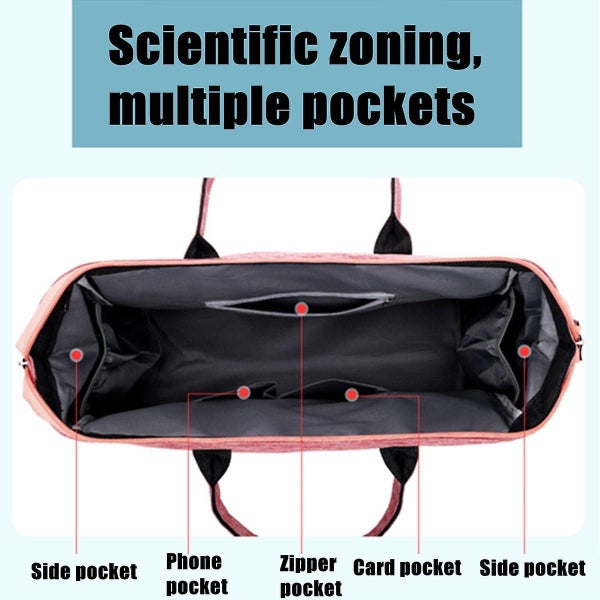 Mummy Diaper Bag Maternity Baby Backpack Handbag Travel Tote Shoulder Bags,black Carousel 2