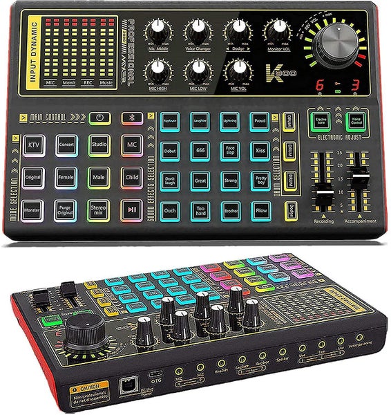 Voice Changer Soundboard, Audio Interface With Mixer And Live Sound Card For Liv Carousel 1