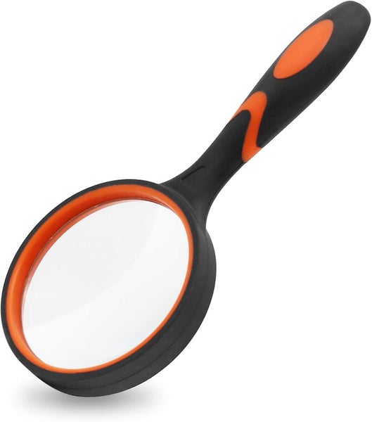 Magnifying Glass, 8x Handheld Reading Magnifier For Kids And Seniors, Non-scratc Carousel 1