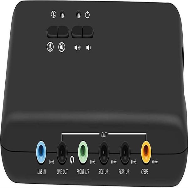 Usb 7.1 External Sound Card (8 Channels)-7.1 Channel Usb Speakers-dynamic 3d Sur Carousel 2