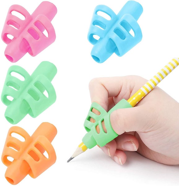 Pencil Grips- Children Pen Writing Aid Grip Set Posture Correction Tool For Kid Carousel 1