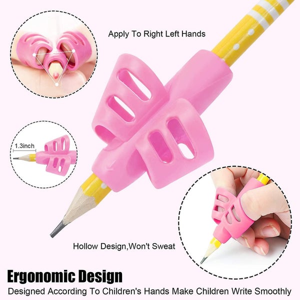 Pencil Grips- Children Pen Writing Aid Grip Set Posture Correction Tool For Kid Carousel 2
