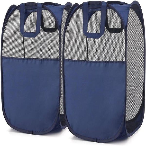 Pop-up Hamper, Foldable Pop-up Mesh Hamper With Reinforced Carry Handles, Laund Carousel 1