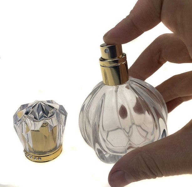 50 Ml Vintage Style Spray Bottle, Pumpkin Shape, Empty, Refillable, Clear Glass,629888616928011126