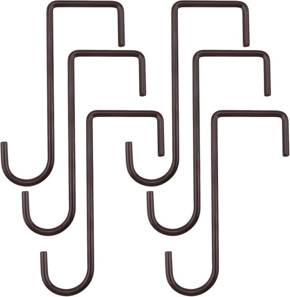 Fence Hooks, 2 X 6 Inch Patio Hangers Black Powder Coated Steel Hangers Carousel 1