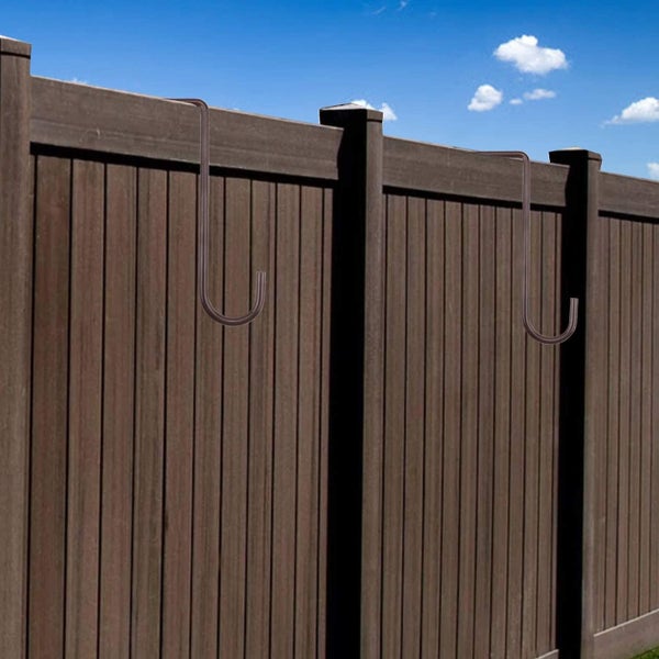 Fence Hooks, 2 X 6 Inch Patio Hangers Black Powder Coated Steel Hangers Carousel 2