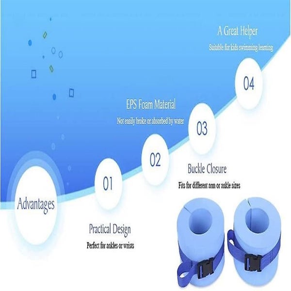 Aquatic Cuffs, Swimming Weights Water Aerobics Float Sleeves Fitness Exercise Se Carousel 5
