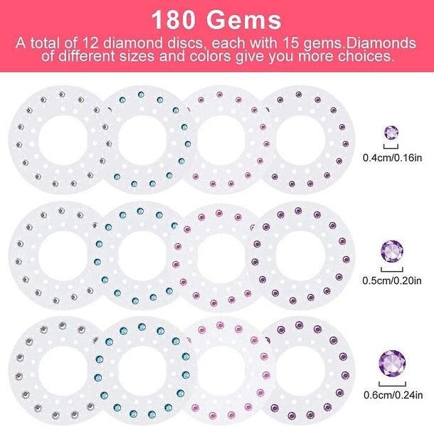 180 Gems For Kids Girls Ladies Ladies Makeup Carousel 5