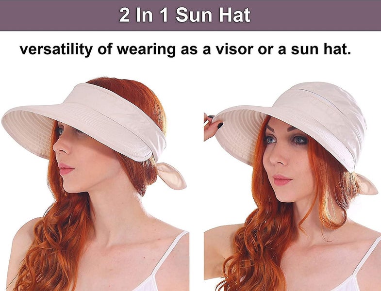 Ladies Simple Hat Upf 50+ Uv Sunscreen Convertible Beach Sun Hat $ Sun Hat Women Carousel 2