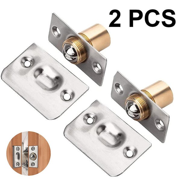 2 Pieces Cabinet Door Ball Catch, Stainless Steel Adjustable Roller Catch For Ba Carousel 1