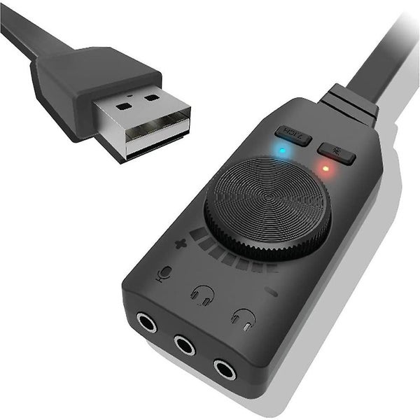 7.1-channel Usb Sound Card Adapter, External 2.0 Audio Stereo Sound Card Convert Carousel 1