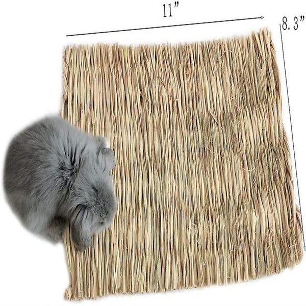 Grass Mat Woven Bed Mat For Small Animal Bunny Bedding Nest Chew Toy Bed Play To Carousel 2