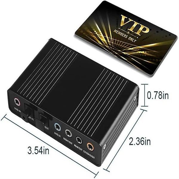 Usb 2.0 External Sound Card 6 Channel 5.1 Surround Optical S/pdif Audio Sound Ca Carousel 5