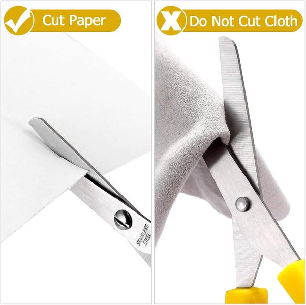 Scissors Colorful Grip Scissors Loop Handle Self-opening Scissors Adaptive Cutti Carousel 5