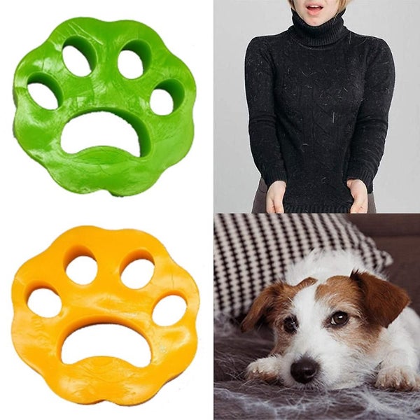 2 Pcs Pet Sticky Sponge Wipe Silicone Pet Hair Sucker Electrostatic Clothes Stic Carousel 1