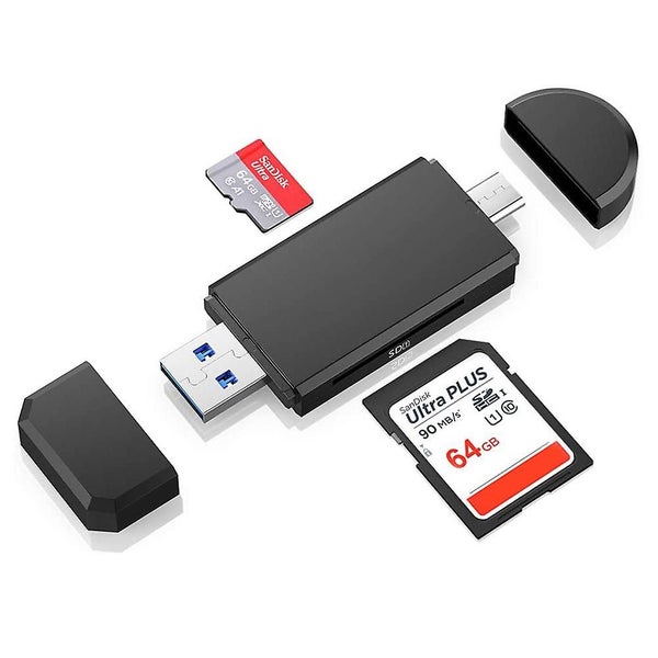 3.0 Usb Type C Card Reader, Sd / Micro Sd Card Reader Memory Card Reader With Mi Carousel 1