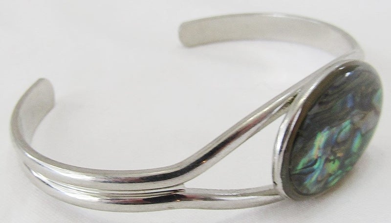 Paua bangle, large oval Carousel 1