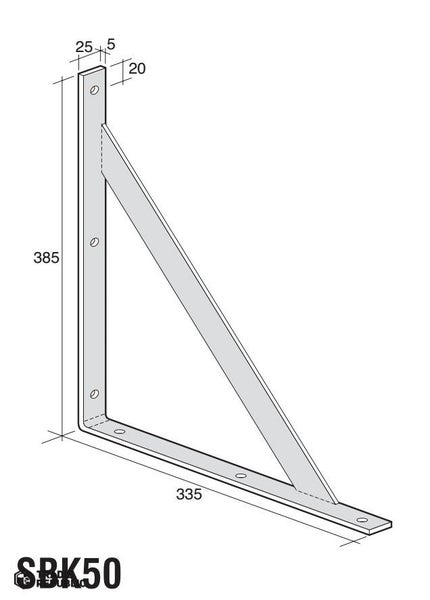 Pryda Shelf Bracket SBK50 Carousel 1