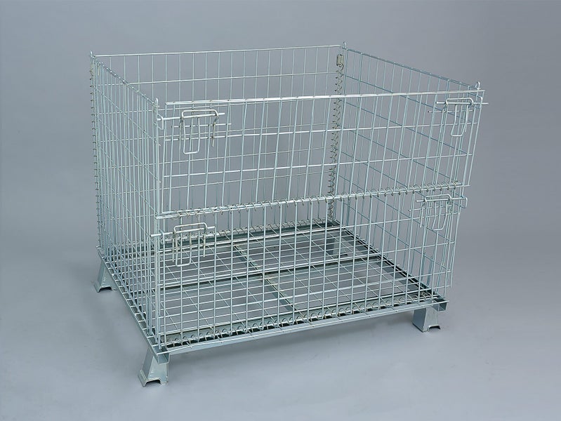 800kg Storage Cage | Collapsing Steel Pallet Crate Stillage Commercial Warehouse Carousel 1
