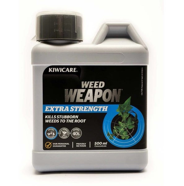 Kiwicare Weed Weapon Extra Strength Weedkiller Spray Concentrate 500ml Clear Carousel 2